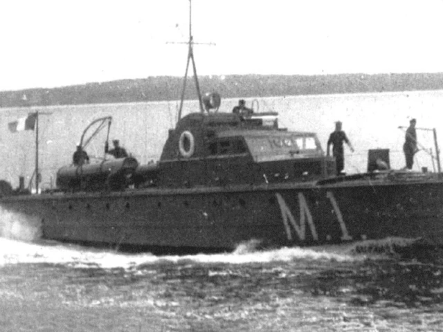 Irish Navy MGB in pursuit of Irish Lass